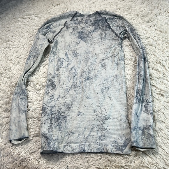 🔥$SALE$🔥 Lululemon Swiftly Tech Long Sleeve 2.0 MultiDye Multi Dye White - Picture 4 of 5
